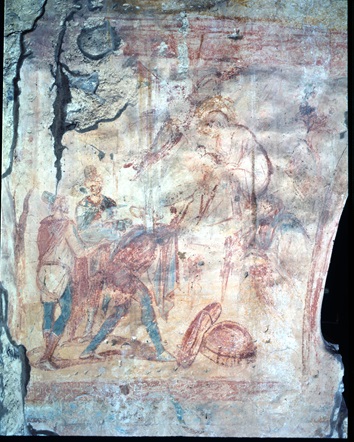 Castelseprio VPnuo571 76 ChiesaS.MariaForisPortas abside affreschi